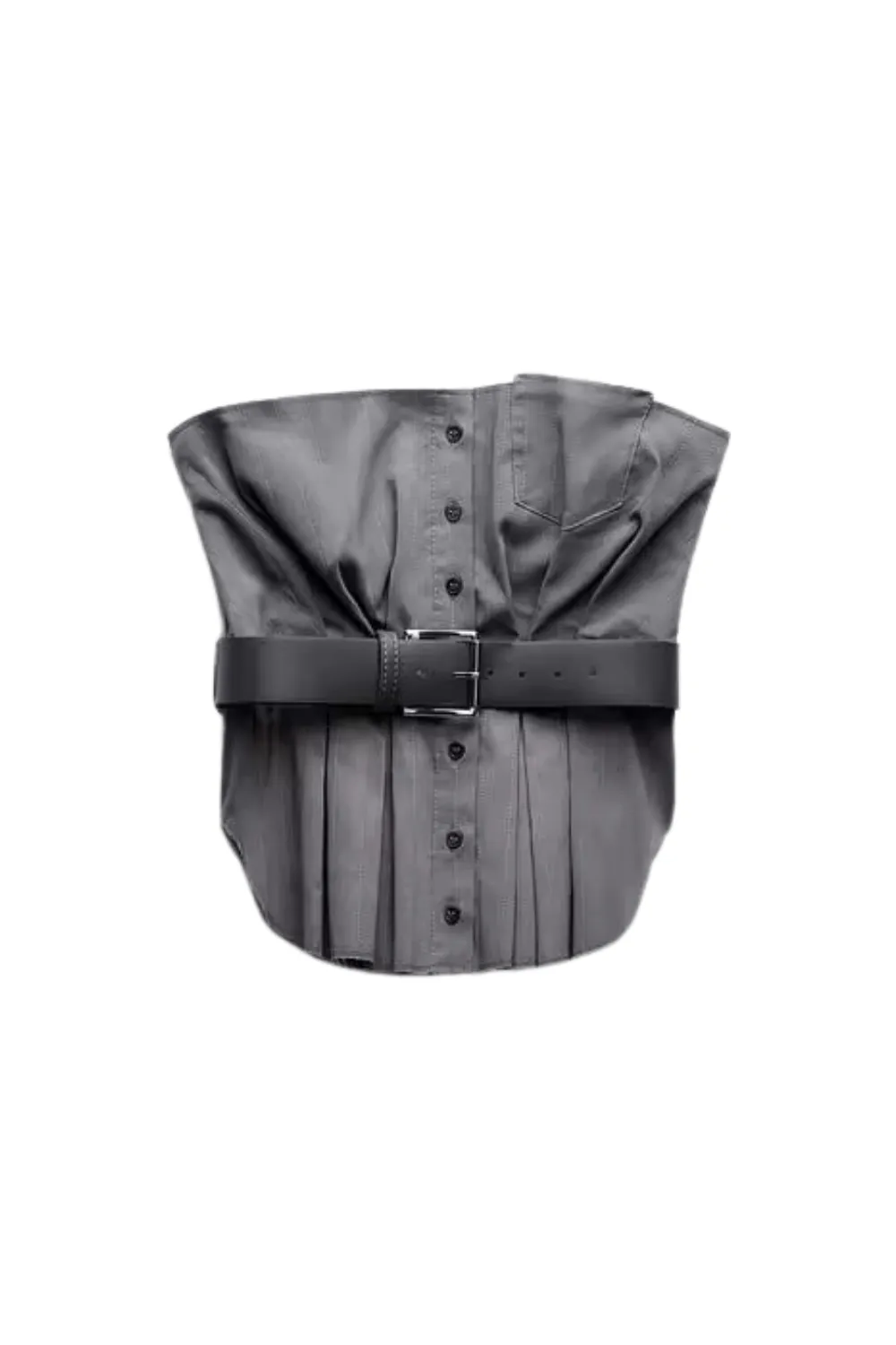 'Beatrice' Off-Shoulder Belted Tube Top