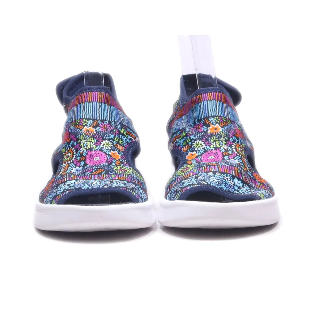 Bzees Spirit Wedge Sandals Fabric Blue Colour For Women