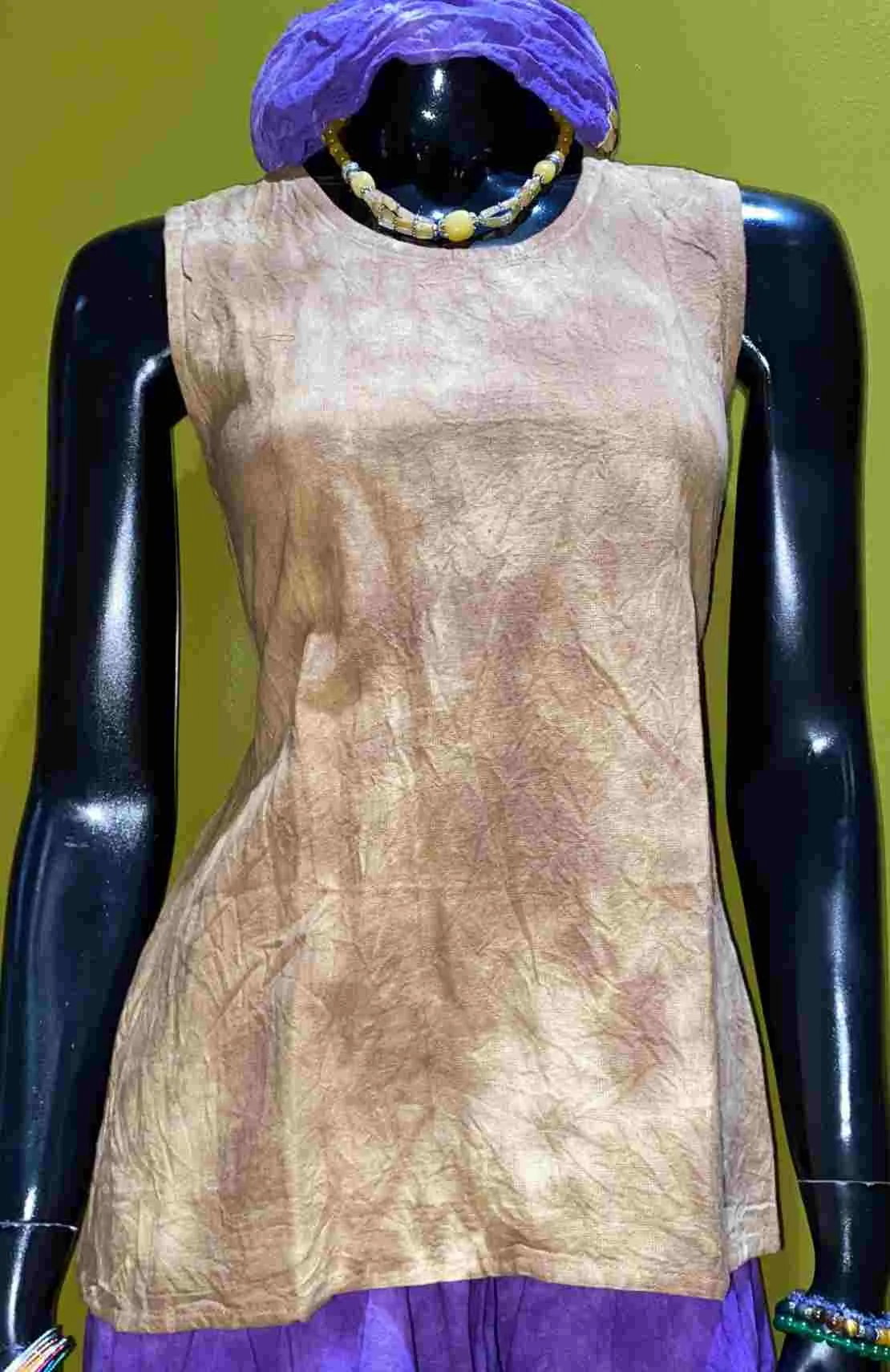 Cotton Wide Strap Tank Top – Prepack of 4 Sizes - Tie Dye