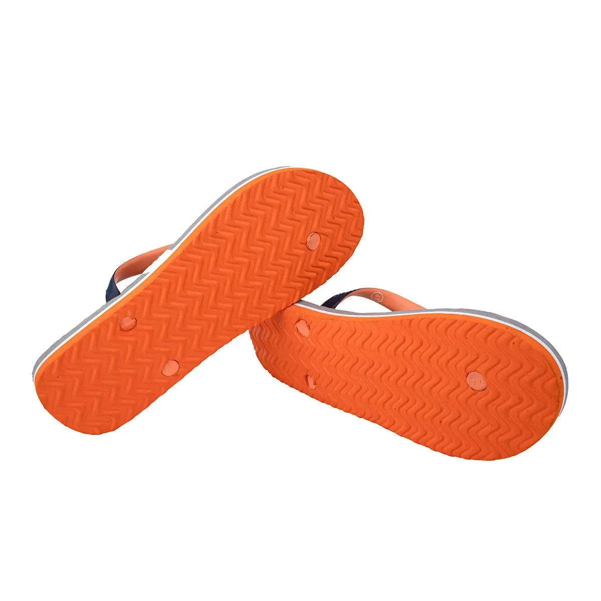 Denim Side Flip Flops Casual Sandals Rubber Blue Colour For Men