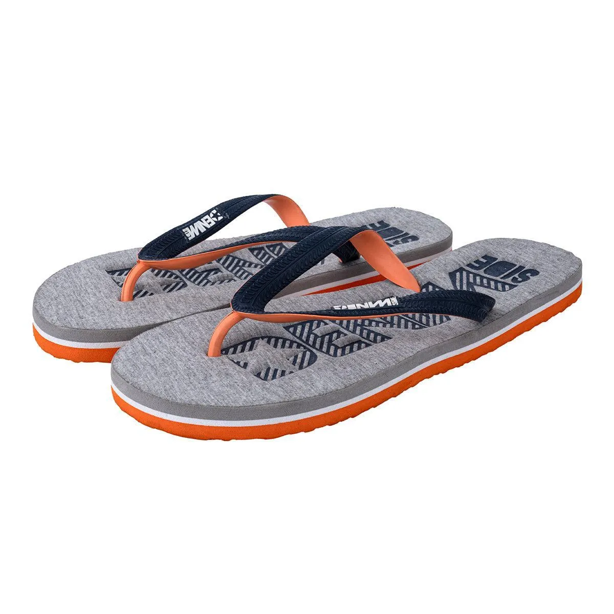 Denim Side Flip Flops Casual Sandals Rubber Blue Colour For Men