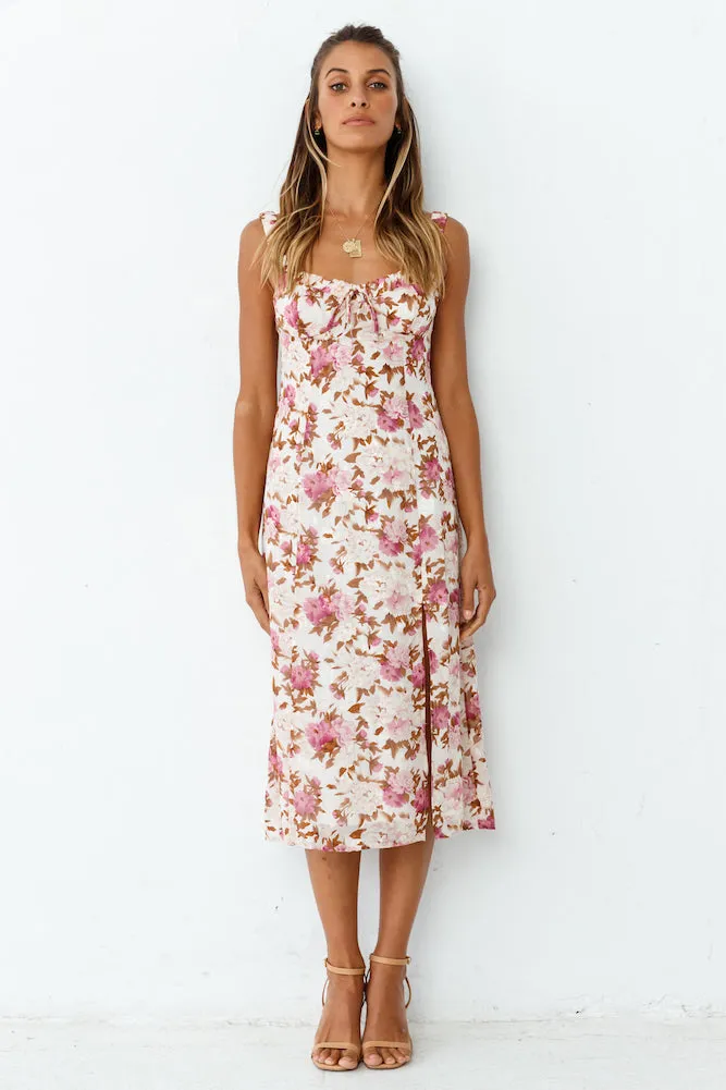Dream Of Hyacinths Midi Dress