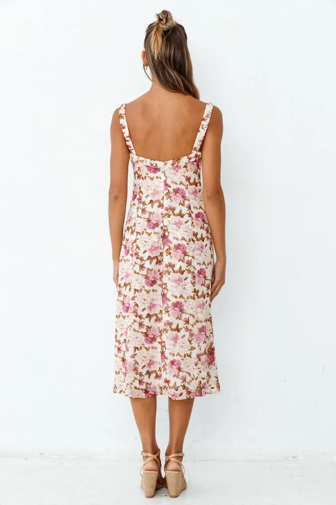 Dream Of Hyacinths Midi Dress