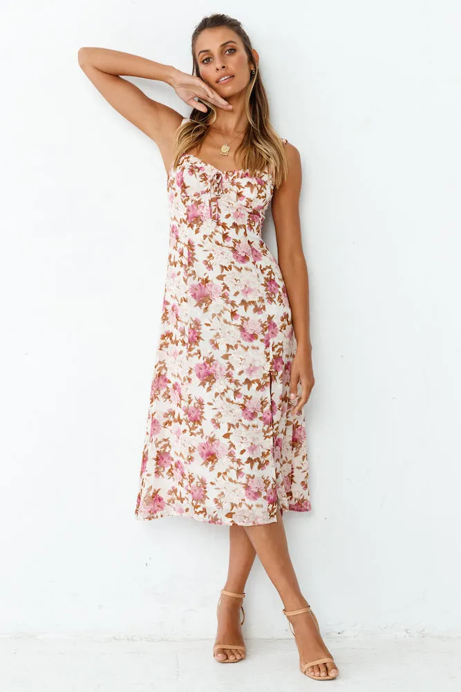 Dream Of Hyacinths Midi Dress