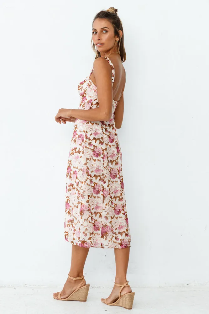 Dream Of Hyacinths Midi Dress