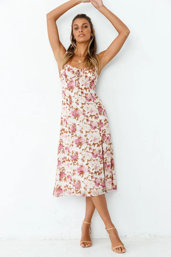 Dream Of Hyacinths Midi Dress