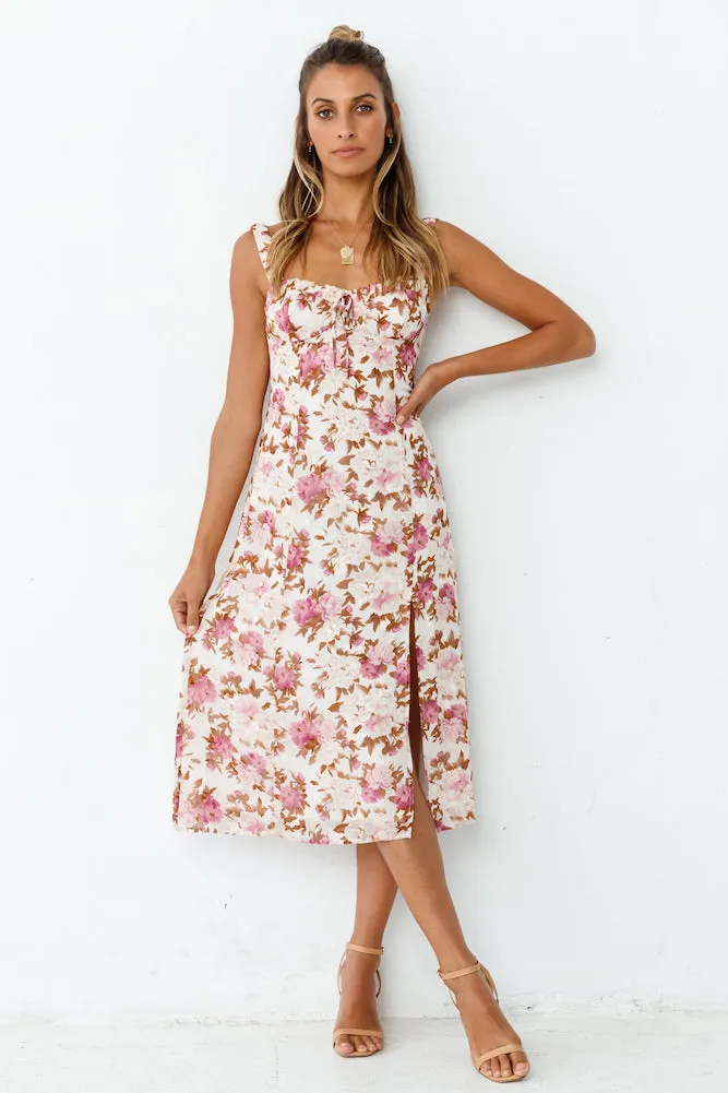 Dream Of Hyacinths Midi Dress