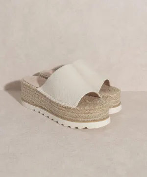 Eva Rose Espadrille Platform Slide