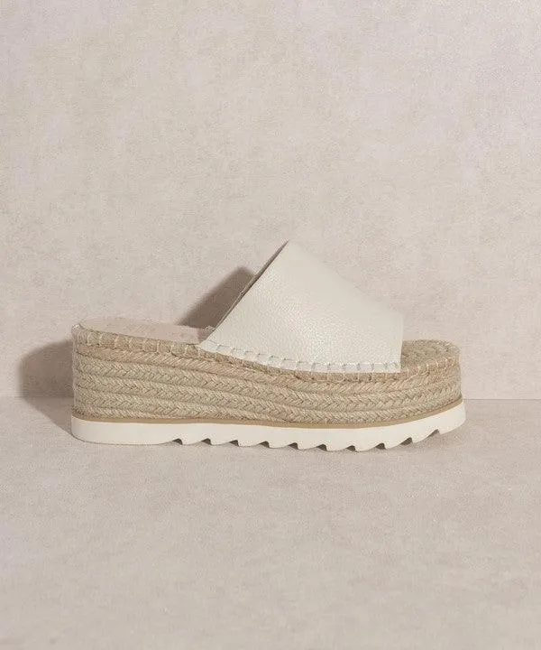 Eva Rose Espadrille Platform Slide
