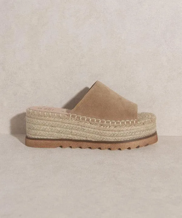 Eva Rose Espadrille Platform Slide