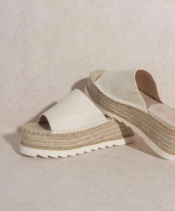 Eva Rose Espadrille Platform Slide