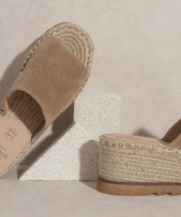Eva Rose Espadrille Platform Slide
