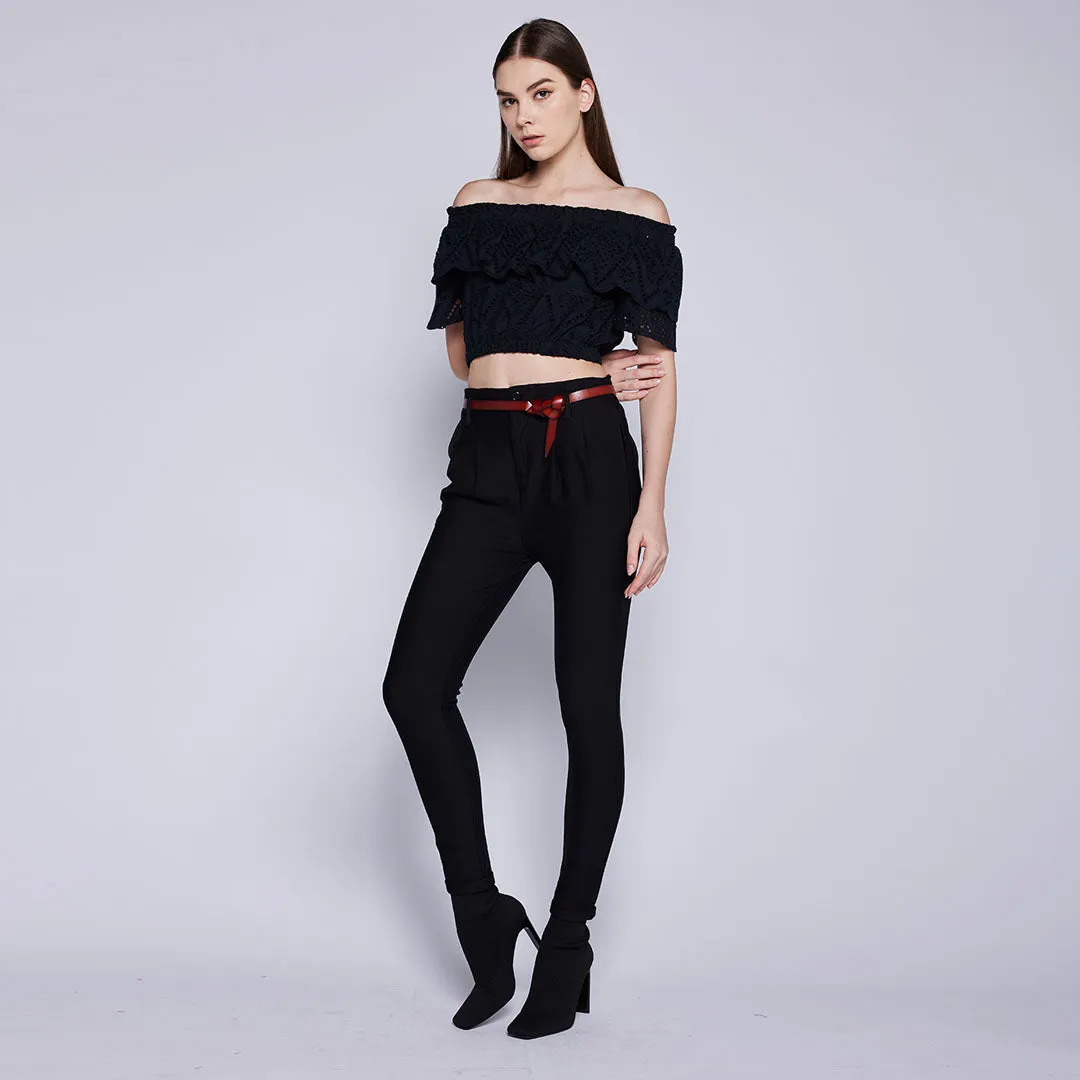 Eyelet Off Shoulder