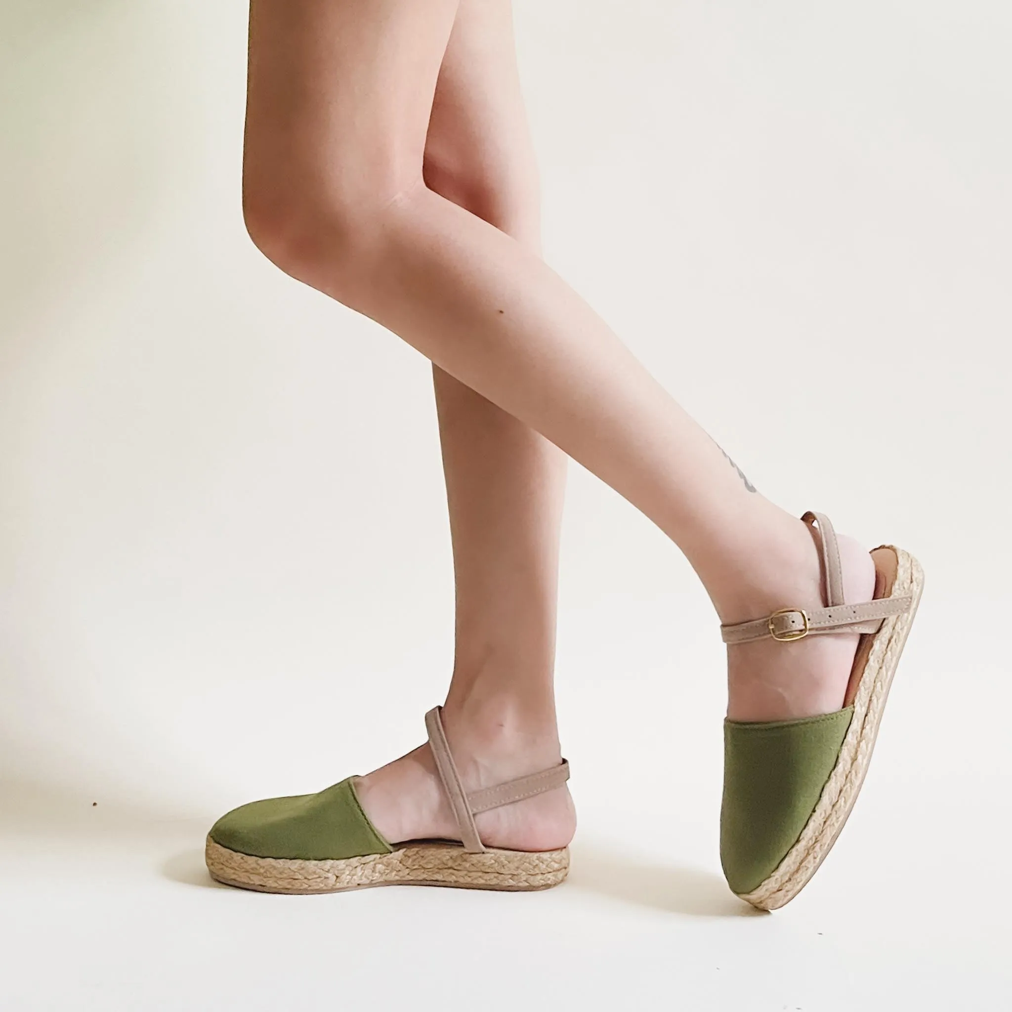 HOLLY Fatigue Abaca Platform Sandals
