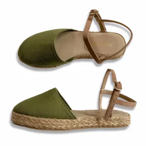 HOLLY Fatigue Abaca Platform Sandals