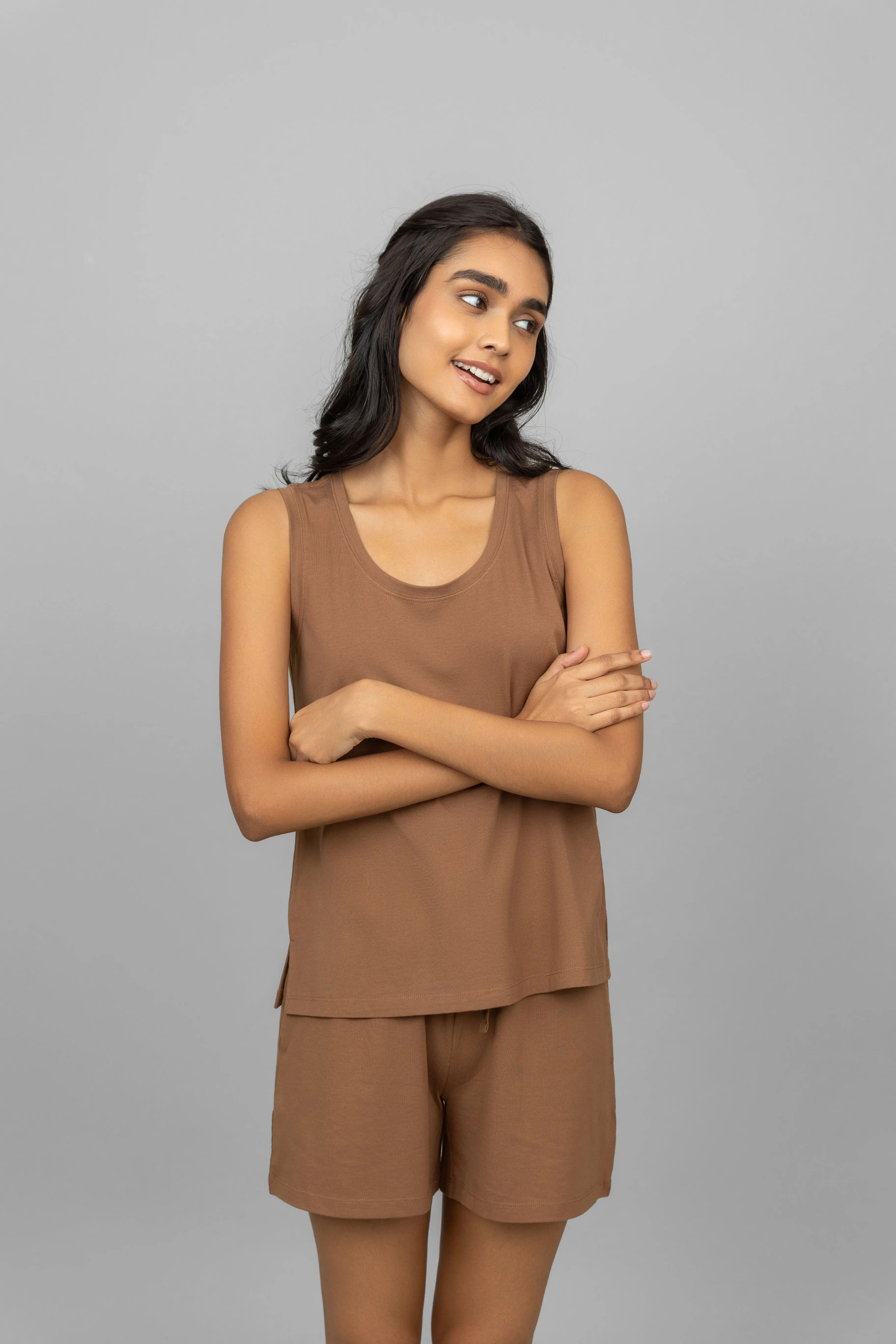 Home Brown Tank Top
