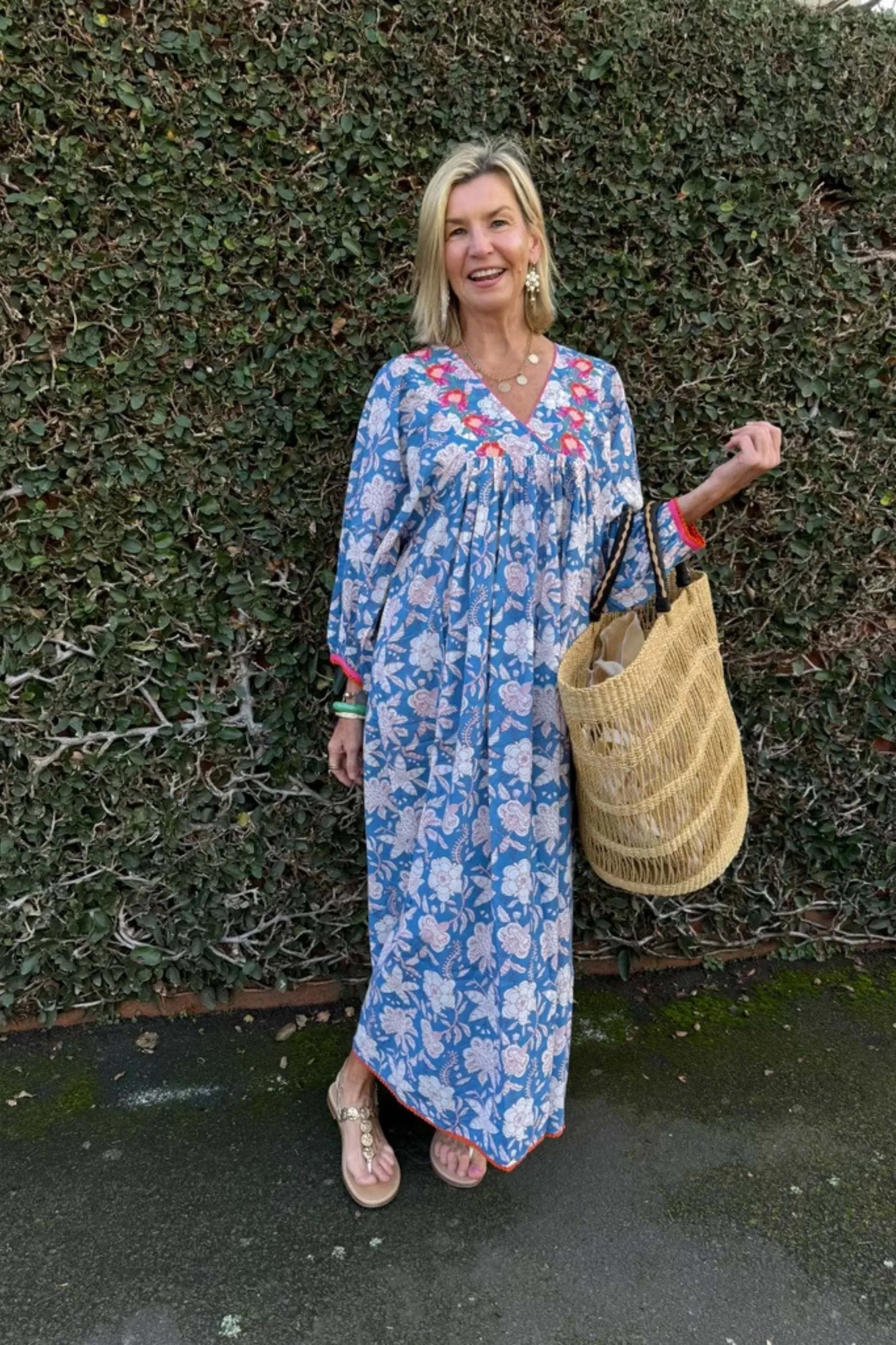 Iris Dress | Blue Floral