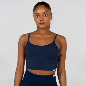 Legacy - Navy String Crop Top