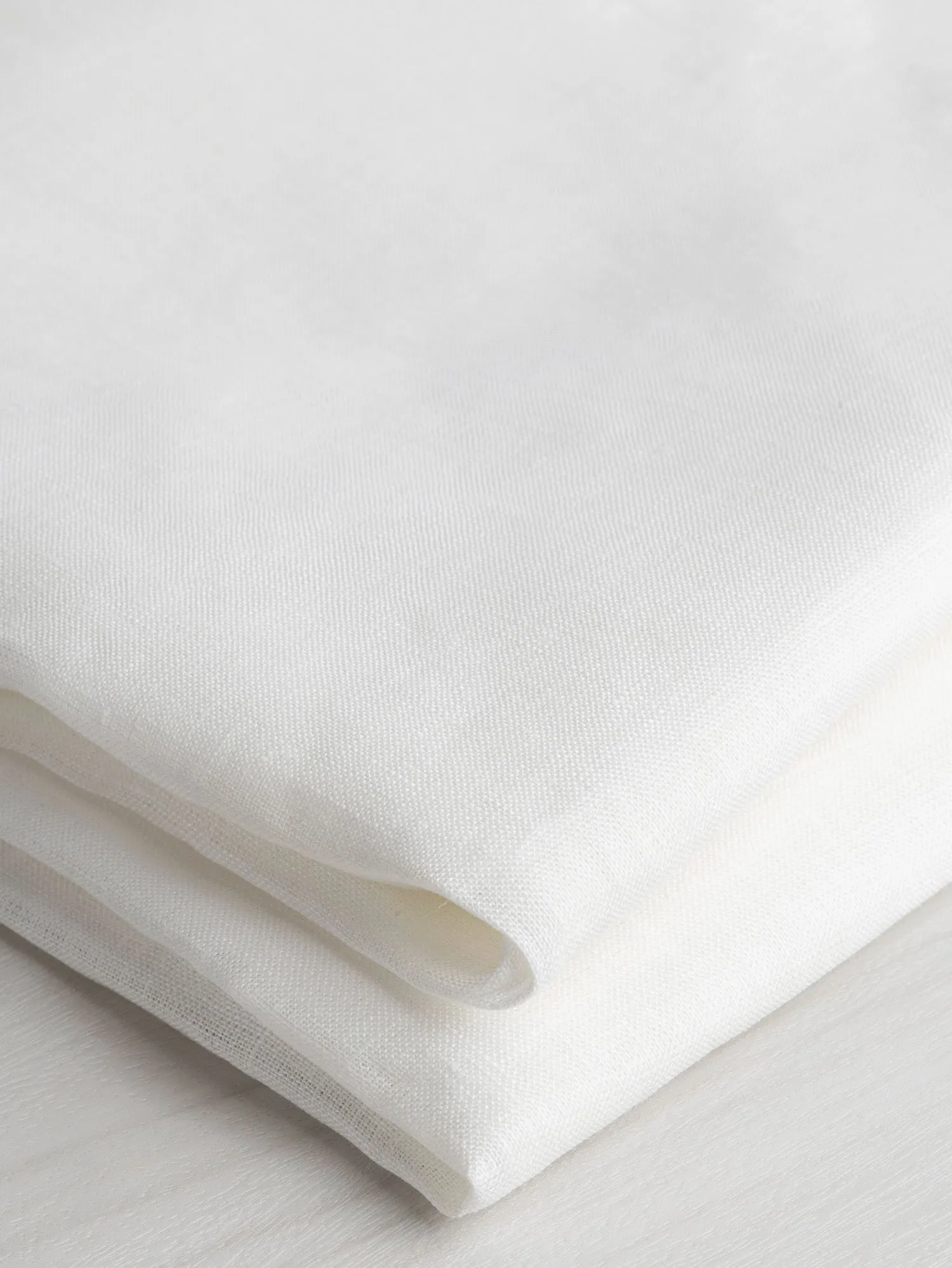 Lightweight European Linen - White