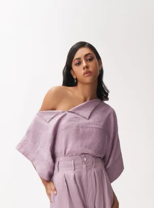 Linen Off-shoulder Top