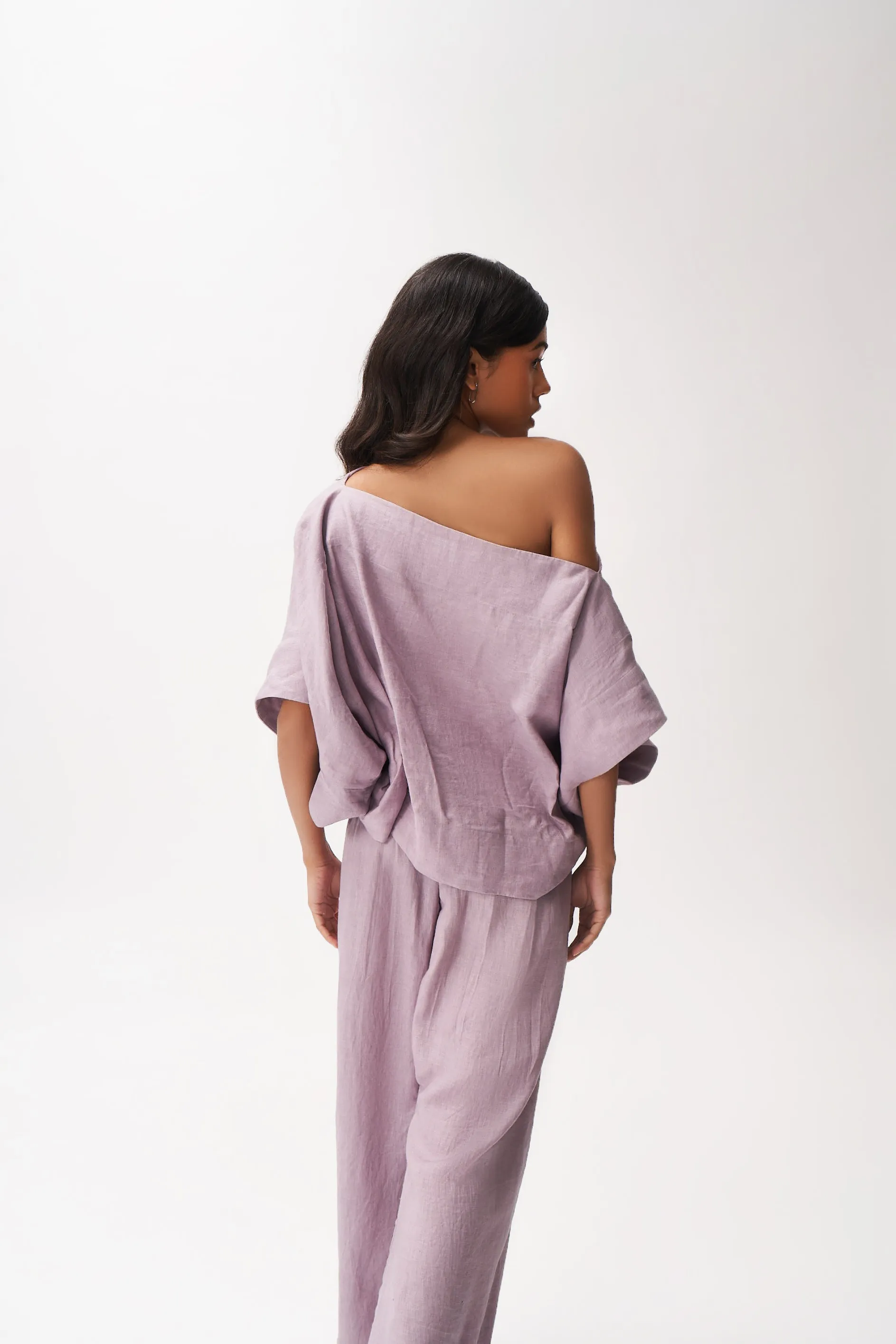 Linen Off-shoulder Top