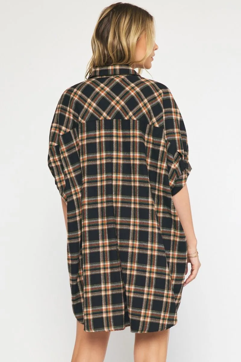 Love Hurts Flannel Dress