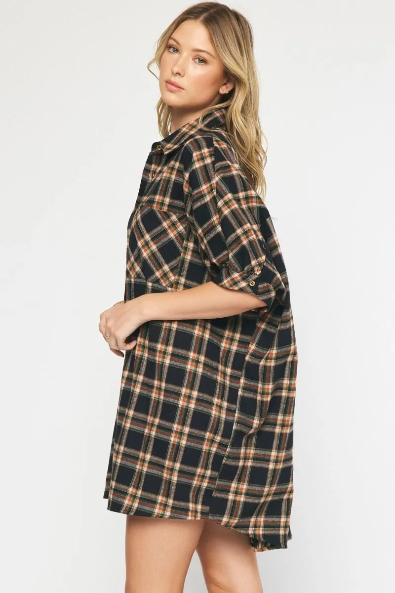 Love Hurts Flannel Dress