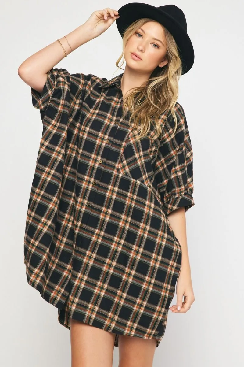 Love Hurts Flannel Dress