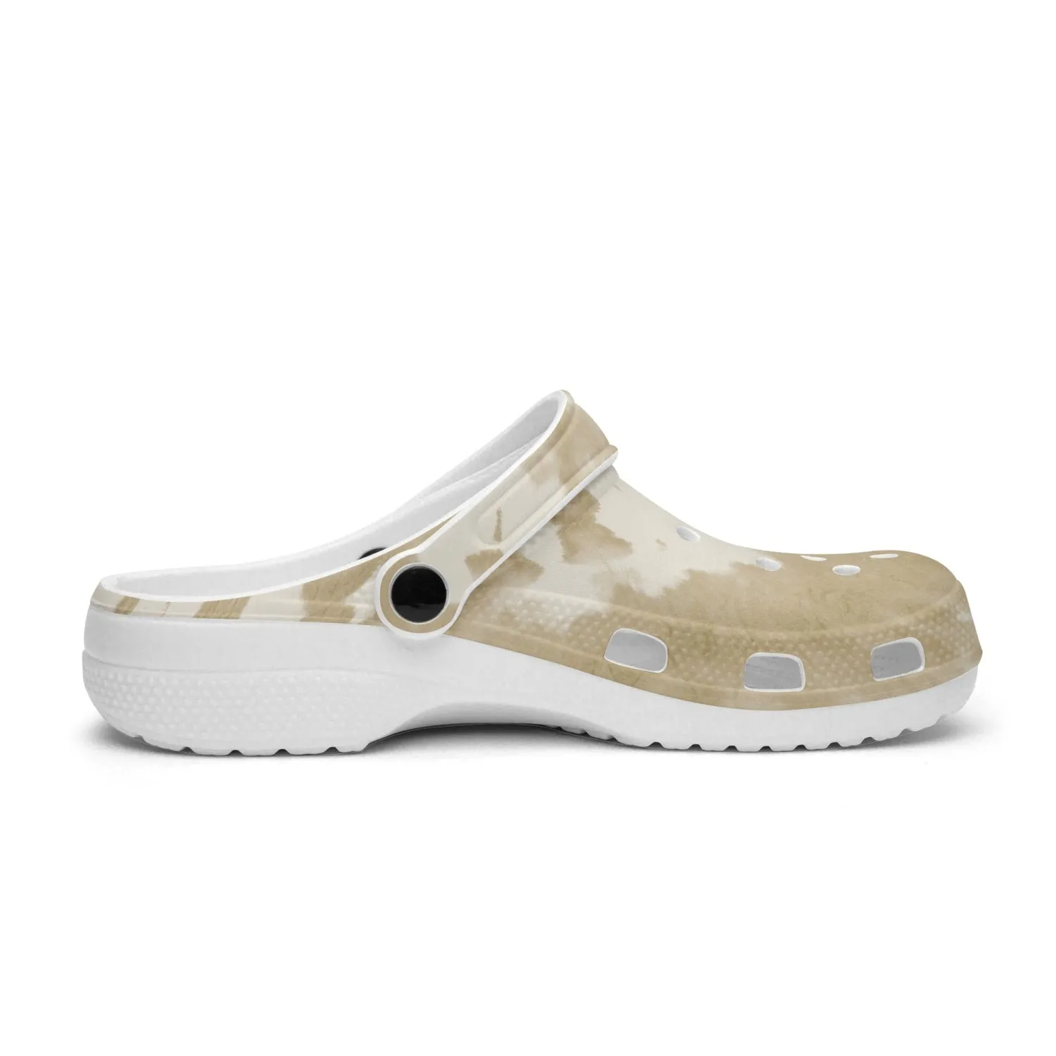 Men's Lightweight Clogs Beige Abstract