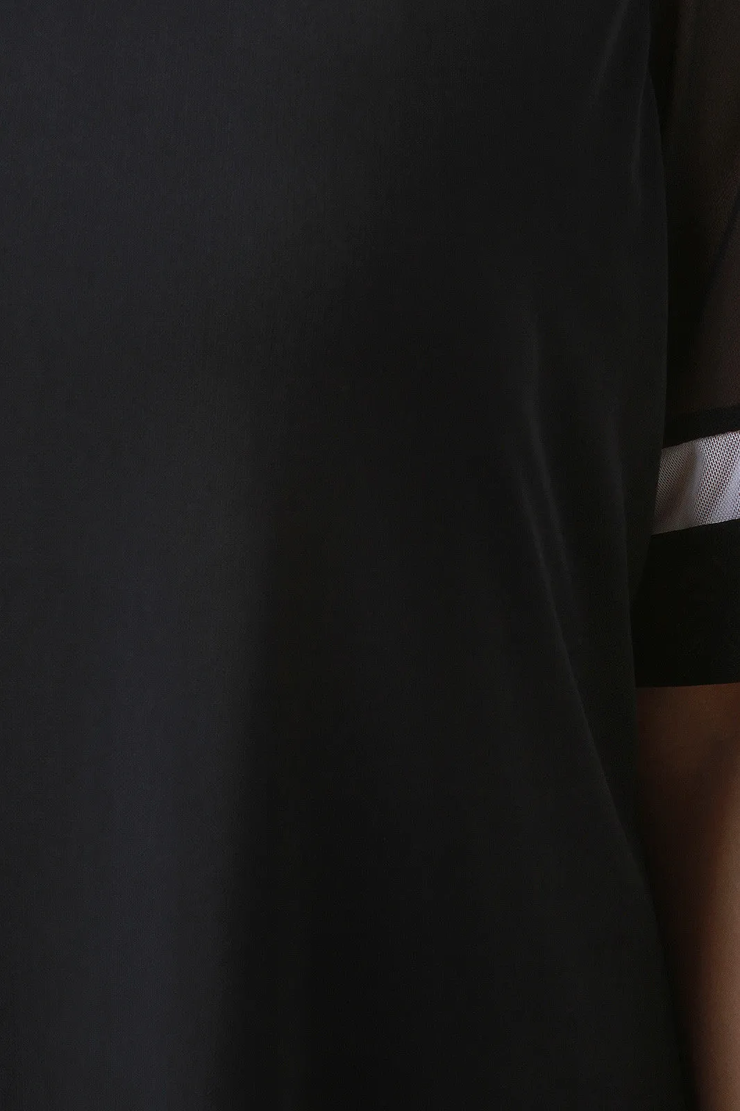Mesh T-Shirt Striped Dress