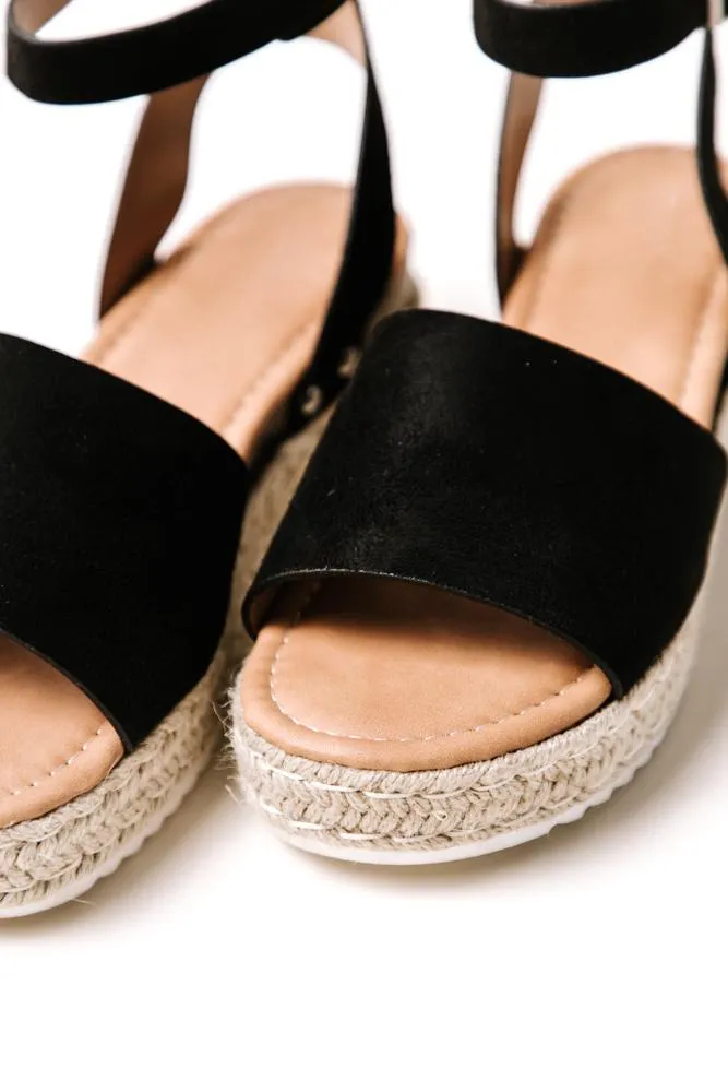 Miranda Espadrille Sandal in Black