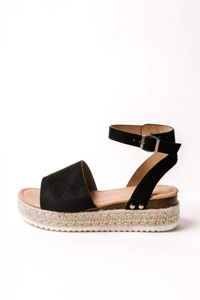 Miranda Espadrille Sandal in Black