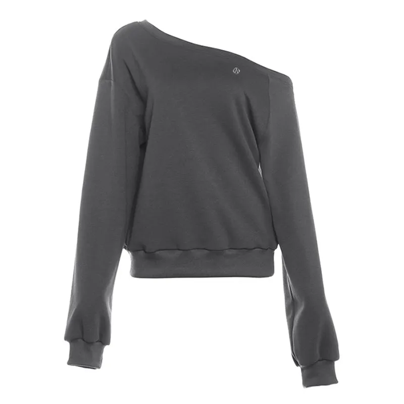 Off-Shoulder Oversized Sweatshirt