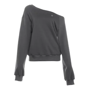 Off-Shoulder Oversized Sweatshirt