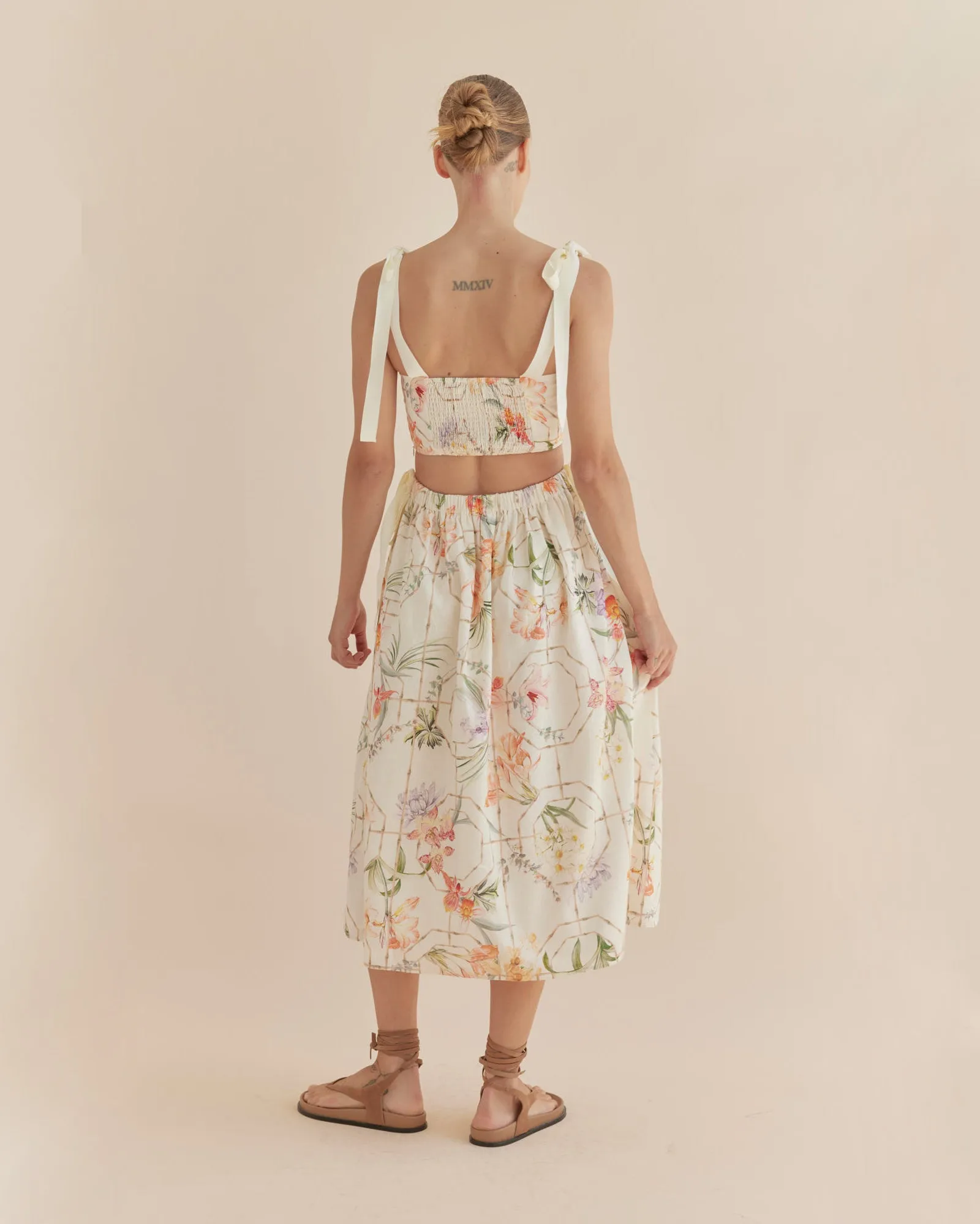 Orangerie Sleeveless Midi Dress