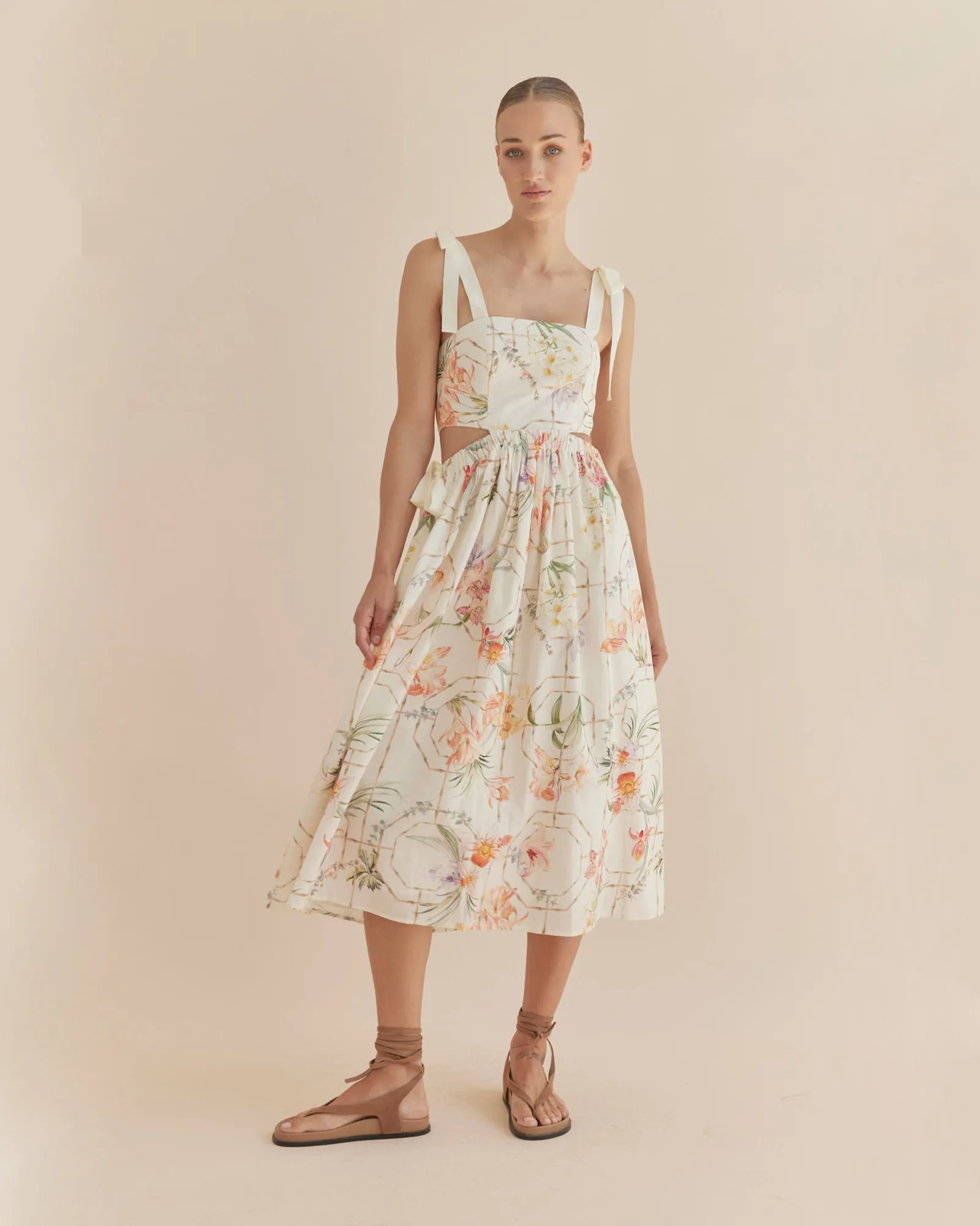 Orangerie Sleeveless Midi Dress