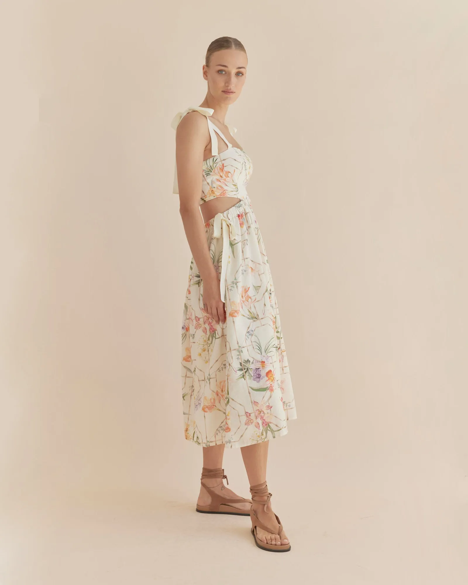 Orangerie Sleeveless Midi Dress