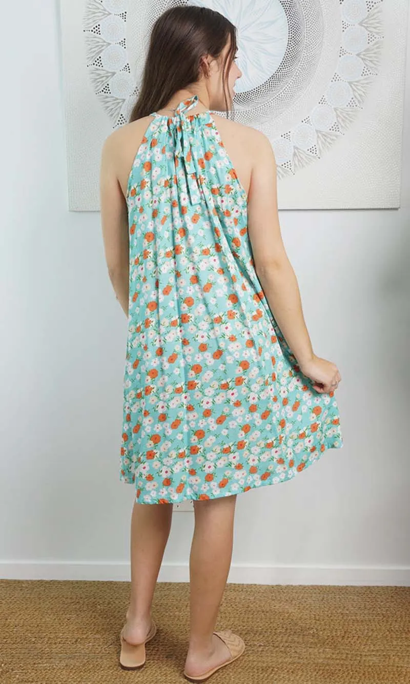Rayon Dress Short Chloe Patchouli, More Colours