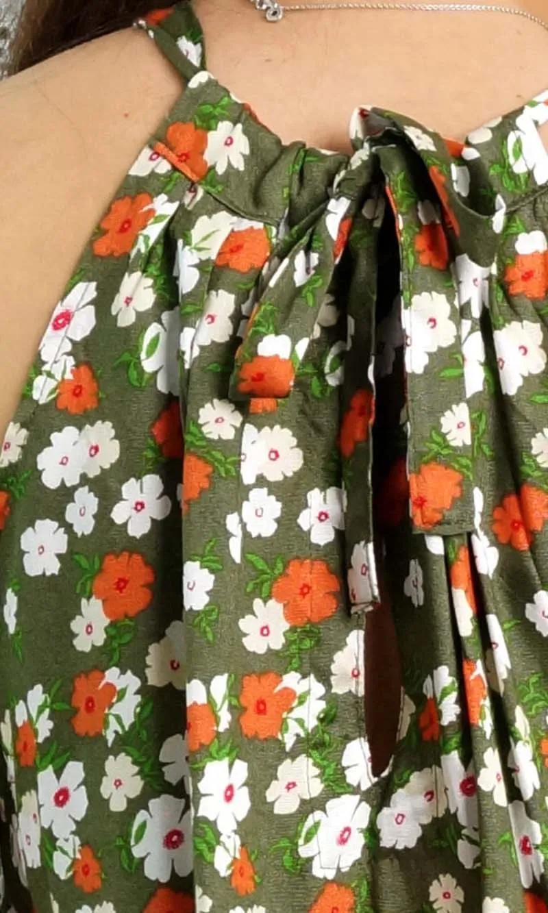 Rayon Dress Short Chloe Patchouli, More Colours