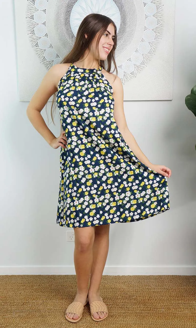 Rayon Dress Short Chloe Patchouli, More Colours
