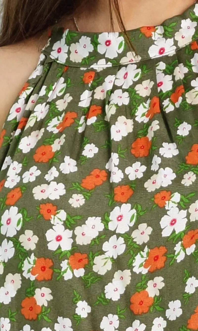 Rayon Dress Short Chloe Patchouli, More Colours