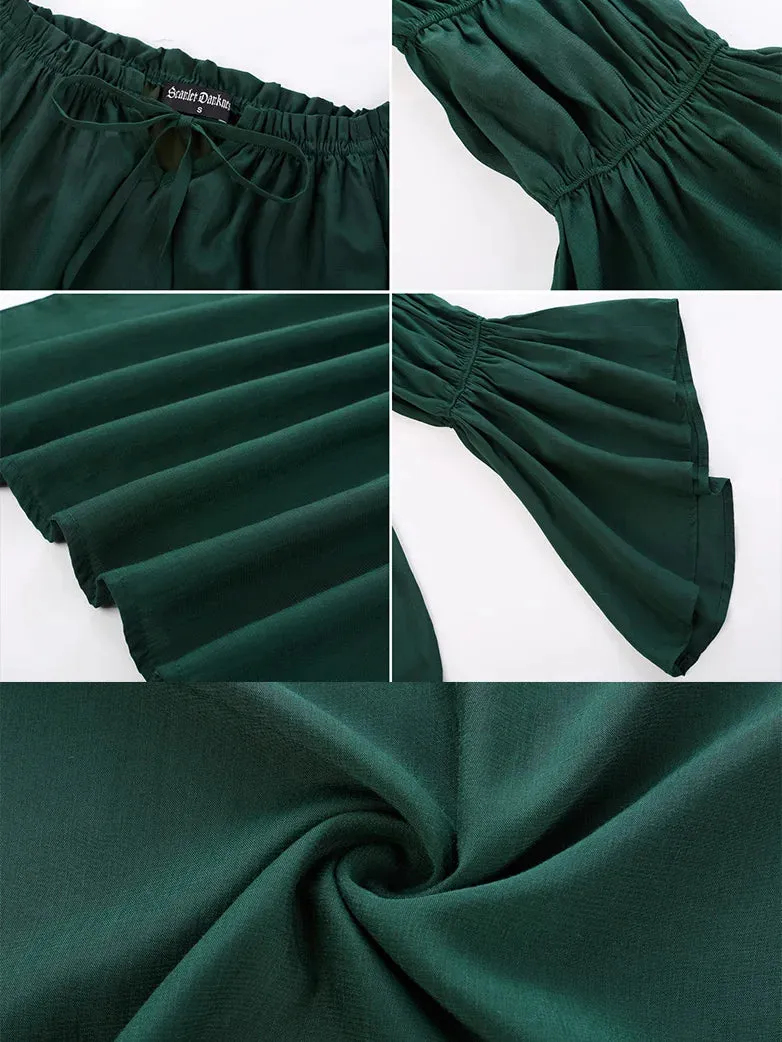Renaissance Off Shoulder Tops Long Virago Sleeve Tops
