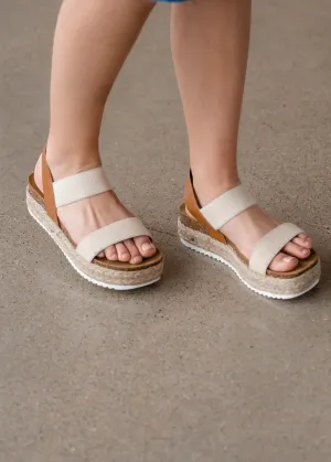 Steve Madden Cross Over Wedge Sandal - FINAL SALE