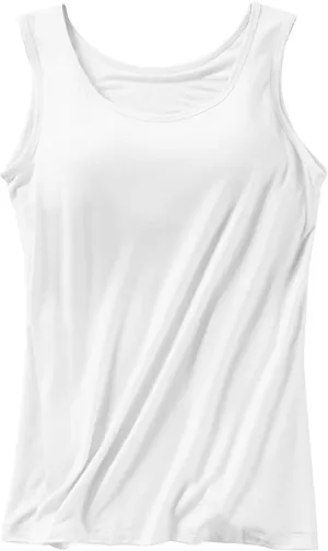 Tank Top with Built in Bra for Women Casual Summer Sleeveless Gym Crop Tops Workout Athletic Yoga Shirts