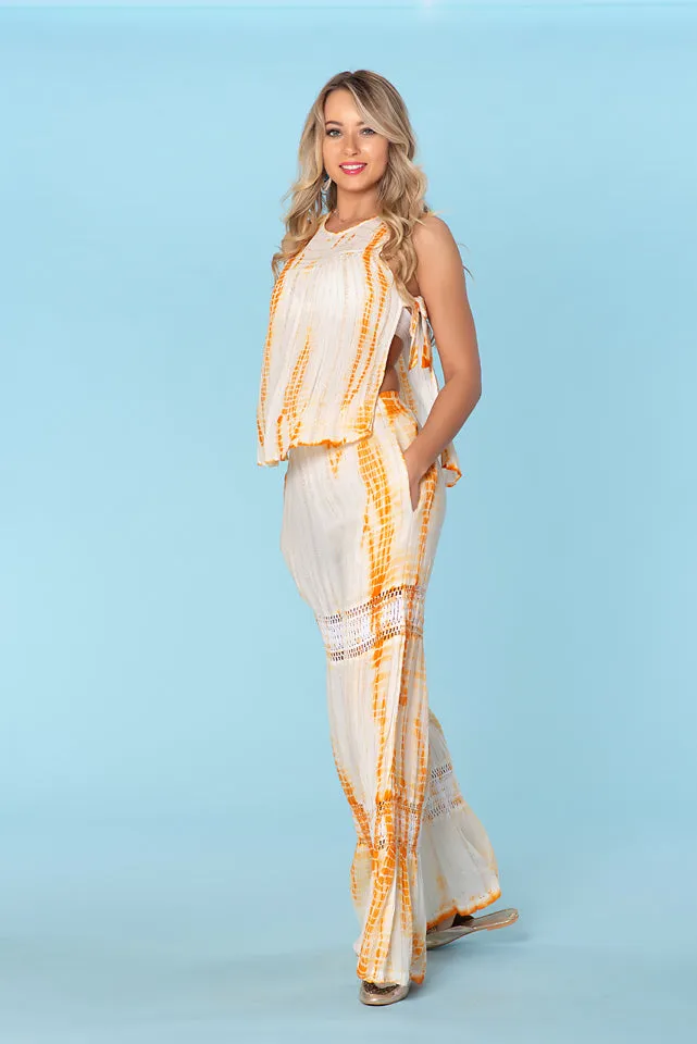 Tie Dye Vacation pants set perfect for the hot summer days