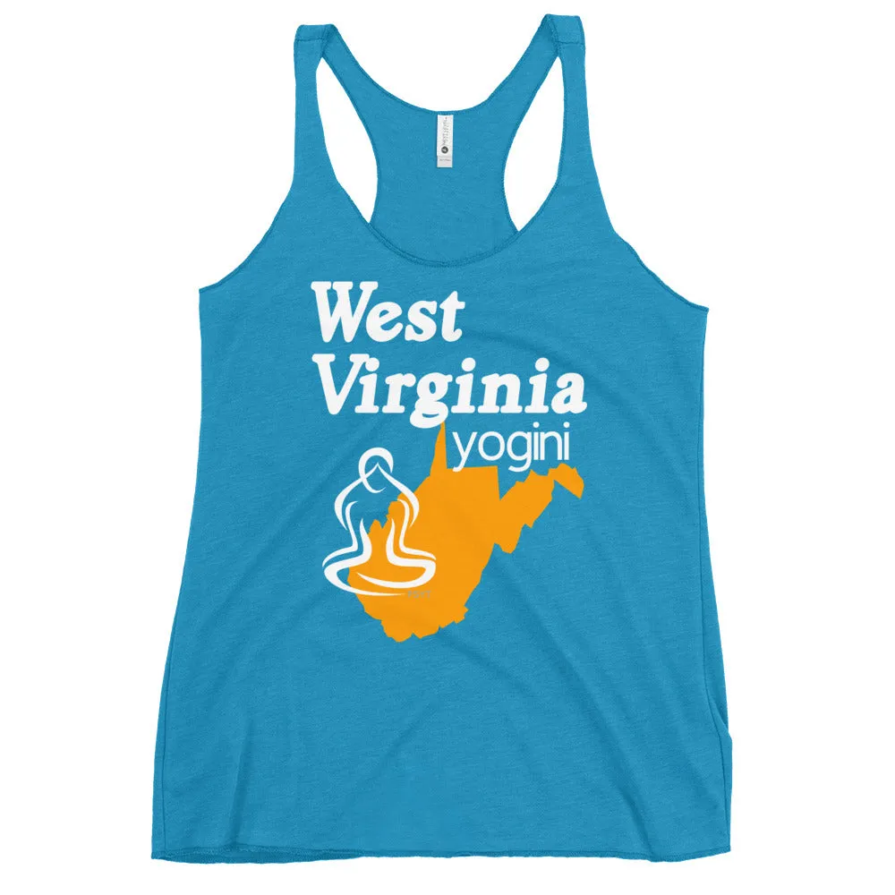 West Virginia Map Yogini Dark Color Tank Top