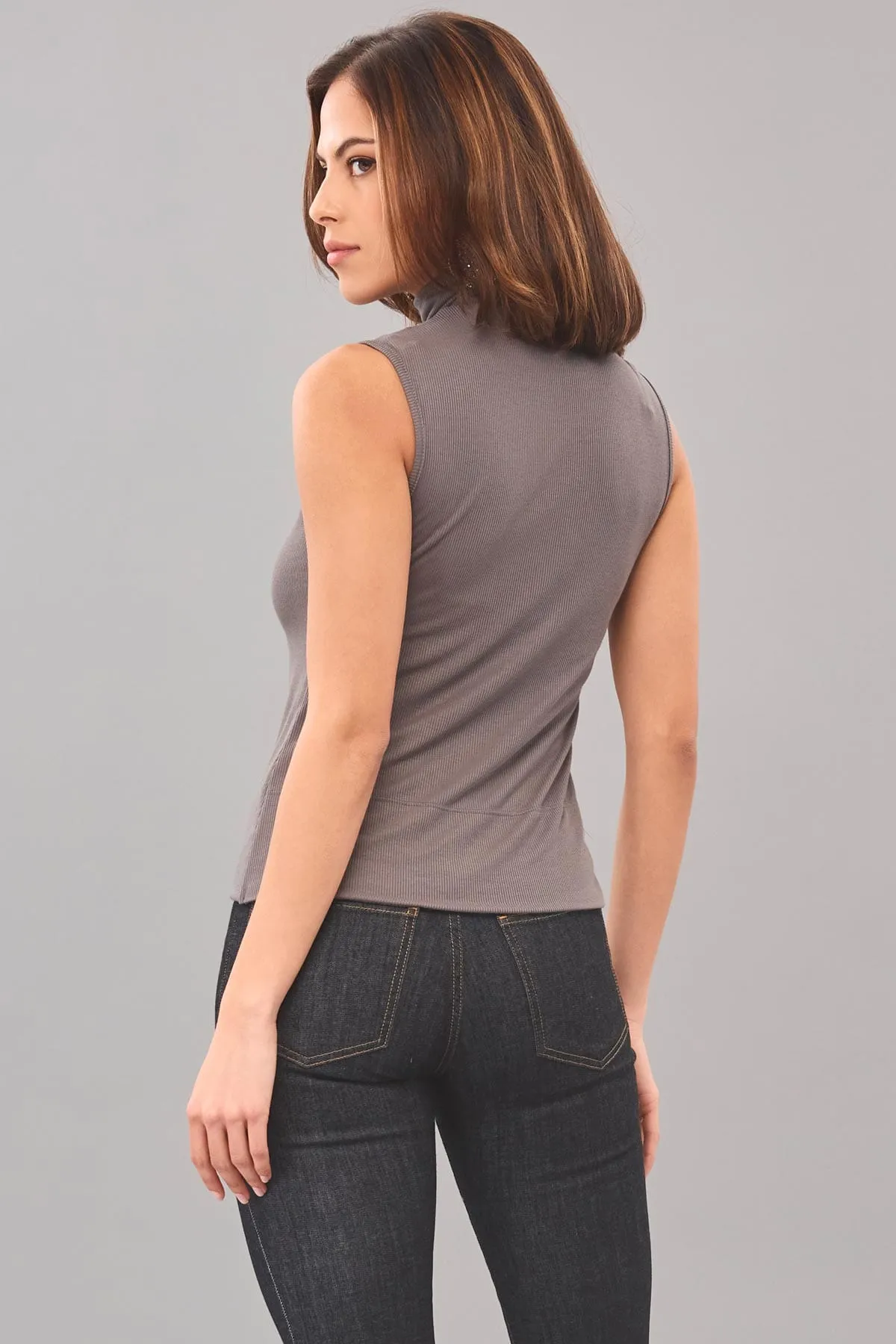 Wide Hem Rib-Knit Top
