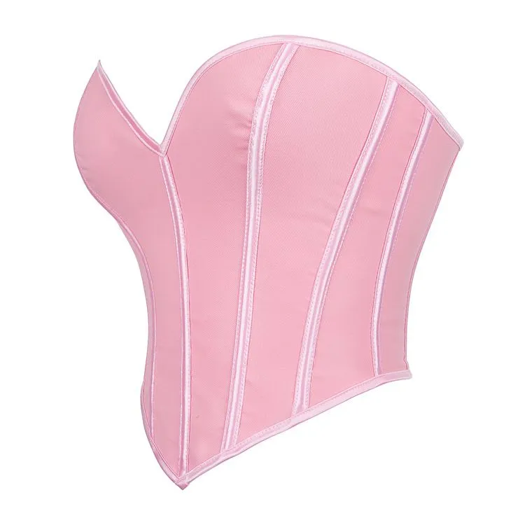 Womens Corset Tops Renaissance Boned Overbust Body Shaper Waist Cincher Bustier