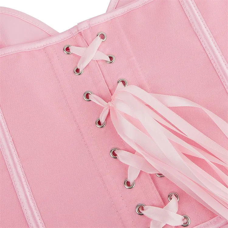 Womens Corset Tops Renaissance Boned Overbust Body Shaper Waist Cincher Bustier