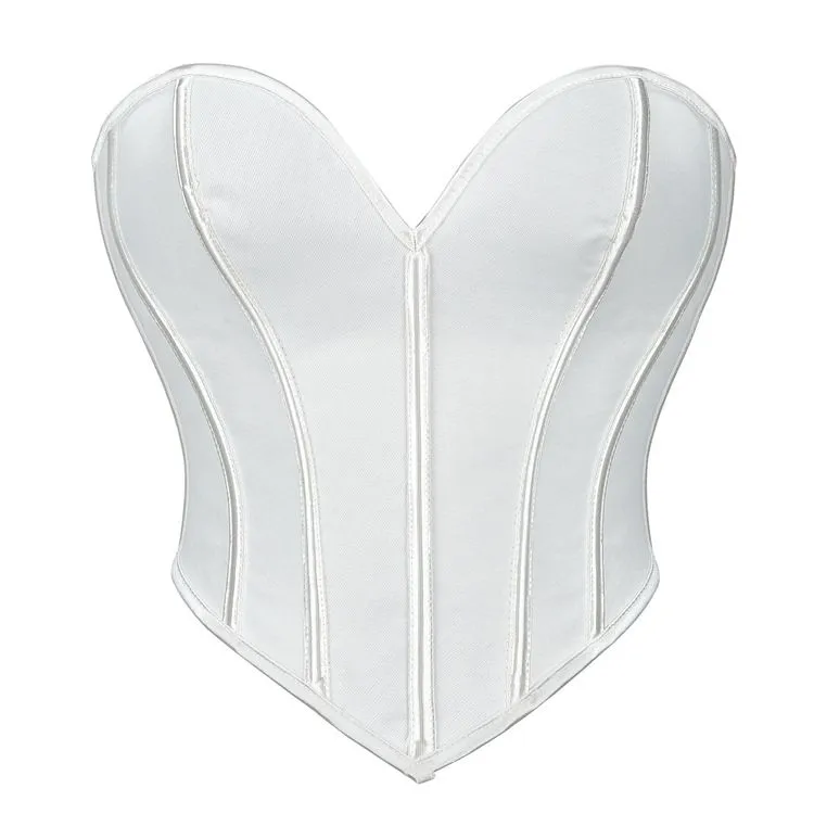 Womens Corset Tops Renaissance Boned Overbust Body Shaper Waist Cincher Bustier